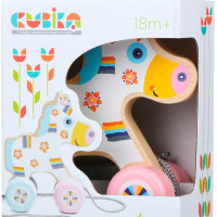 Дерев'яна іграшка CUBIKA Конячка-каталка LК-3 (12015)