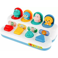 Іграшка для малюків POP-UP Animals для розвитку реакції з тваринками (HE8075)