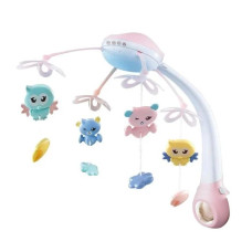 Мобіль для ліжечка Limo Toy Кольорові Сни із підвісками з пультом рожевий (HB0006B)