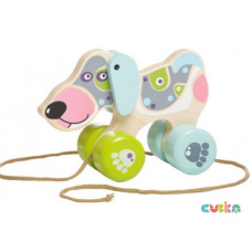 Дерев'яна іграшка Cubika Песик-каталка LK-1 7 деталей (11995)