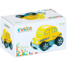 Дерев'яна іграшка машинка Cubika Тахі LM-6 5 деталей (13159)
