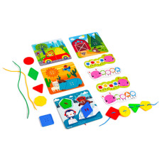 Гра розвиваюча Vladi Toys Maxi Ґудзики. Fisher Price На шнурівці (VT2905-22)