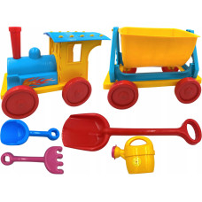 Іграшковий потяг DOLONI TOYS із набором для пісочниці блакитний (013222/1)