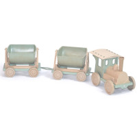 Іграшковий потяг DOLONI TOYS для пісочниці 2 причепи ECO зелений (013118/01eco)