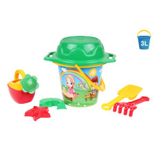 Пісочний набір ТехноК відерце з пасочками та лійкою (TH1455)