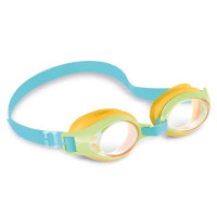 Окуляри для плавання INTEX регульований ремінець жовто-блакитні (55611YLBL)