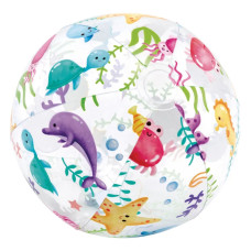 Надувний м'яч INTEX дитячий для гри у воді 51 см (асорт.) (59040)