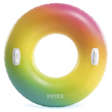 Круг надувний з ручками Intex Кольорова крапля 119 см (58202)