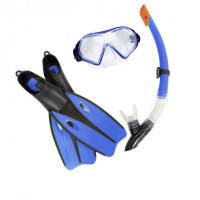 Набір для підводного плавання Bestway 3в1 Маска трубка і ласти (25021)