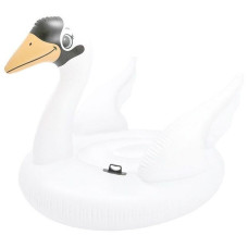Плотик надувний дитячий Intex Мега-острів Білий Лебідь 194x152x147см (56287)
