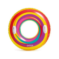 Коло надувне з ручками Intex Веселка 91см (59256)