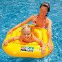 Плотик надувний дитячий Intex Pool School зі спинкою 79см (56587)