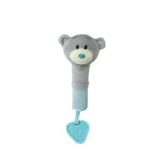 Брязкальце плюшеве Tulilo з прорізувачем Ведмедик блакитний (T9395)