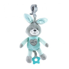 Іграшка підвіска Baby Mix Кролик музична м'ятна (19393/40861)