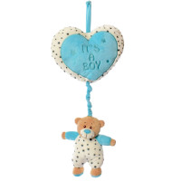 Підвіска на ліжечко Limo Toy на резинці 35 см ведмедик блакитна (A8164MBBL)