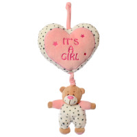 Підвіска на ліжечко Limo Toy на резинці 35 см ведмедик рожева (A8164MBPN)