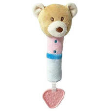 Брязкальце-пищалка Tulilo з прорізувачем Ведмедик 17 см (TL9218)