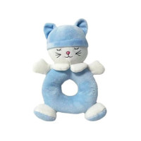 Брязкальце Tulilo м'яка іграшка Котик блакитний (TL9205)
