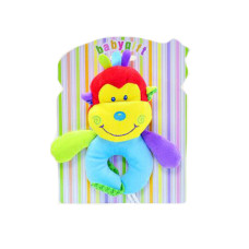 Брязкальце для малюків м'яке кольорові тваринки (асорт.) (C20558)