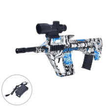 Автомат акамуляторний на гелевих і пластикових кульках 44 см синій (03-2-3BL)