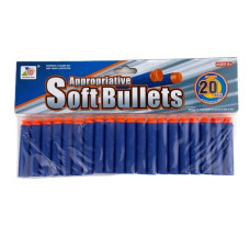 Комплект м'яких набоїв для бластерів з присоскою 20 шт (02-20)