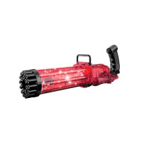 Дитячий генератор мильних бульбашок Gatling BUBBLE GUN червоний (KB1130RD)