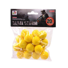 М'які кулі Blaze Storm м'ячики поролонові 20 шт (ZC05)