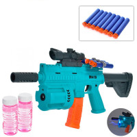 Автомат бластер M416 з м'якими кулями та генератором мильних бульбашок (YL96BL)