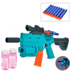 Автомат бластер M416 з м'якими кулями та генератором мильних бульбашок (YL96BL)