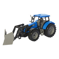 Іграшковий трактор інерційний грейдер із світло-звуковими ефектами блакитний (550-46J-GBL)