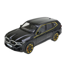 Колекційна модель Автопром 1:24 металева інерційна BMW XM чорна (AP7709BK)