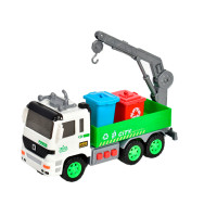 Машинка Міські служби Сміттєвоз відкритий із світловими ефектами (998-43EL-V)