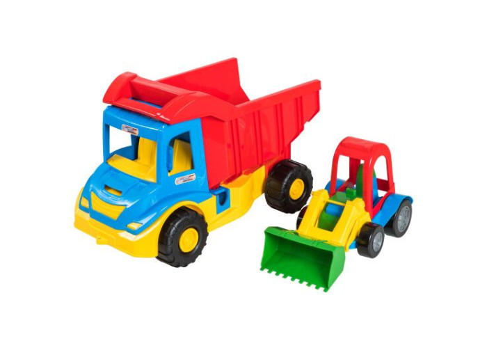 Машинки Tigres вантажівка самоскид та трактор (асорт.) (39219)