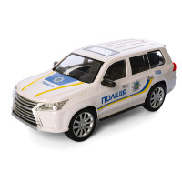 Машинка АвтоСвіт 1:36 поліцейський позашляховик інерційна металева 11,5см (AS-1833)