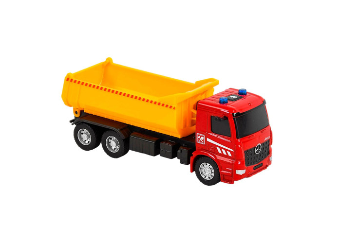 Машинка PLAY SMART вантажівка-самоскид Mercedes-Benz Arocs інерційна металева (асорт.) (6716-TR)