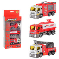Набір машинок пожежна служба порятунку металеві (MH-261)