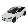 Іграшкова моделька Автопром Tesla model Х масштаб 1:24 із зарядною станцією та світло-звуковими ефектами біла (AP7712WT)