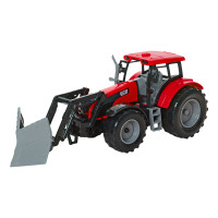 Іграшковий трактор інерційний грейдер із світло-звуковими ефектами червоний (550-46J-GRD)