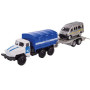 Вантажівка Автопром Поліція з причепом металева 1:64 (асорт.) (6428EMC)