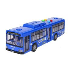 Автобус CITY BUS із звуковими ефектами синій (1106B)