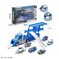 Паркінг-автовоз Police розкладний трек 3 машинки в наборі (866-104)