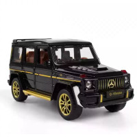 Іграшкова моделька АвтоСвіт Mercedes-Benz G65 1:32 металева, взаємодіючі елементи кузова, інерційна, чорна (AP-1853BC)