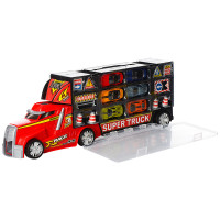 Машинка автовоз з набором машинок і дорожніх знаків (SQ80506-AF-SQ80512-FRD)