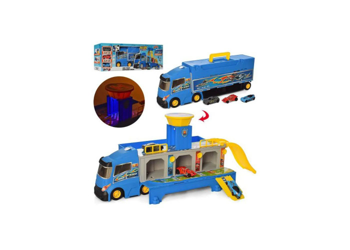 Вантажівка-паркінг з набором машинок зі звуковими і світловими ефектами (HW-118)
