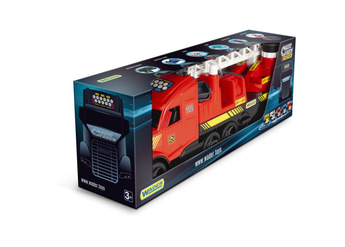 Іграшка дитяча Magic Truck Technic Пожежна вантажівка 79 см червона в коробці (36221)