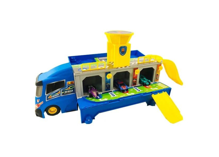 Вантажівка-паркінг з набором машинок зі звуковими і світловими ефектами (HW-118)