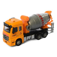 Іграшкова будівельна техніка інерційна 1:46 із світло-звуковими ефектами металева бетонозмішувач (XG877-A62B)