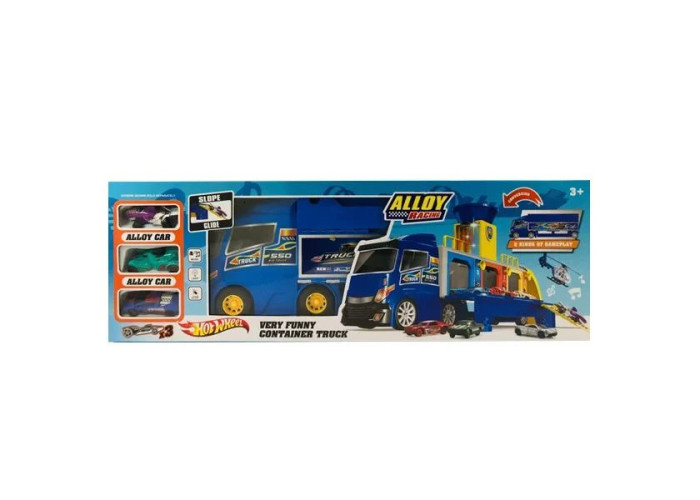 Вантажівка-паркінг з набором машинок зі звуковими і світловими ефектами (HW-118)