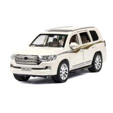 Машинка АвтоСвіт 1:32 Джип Toyota Land Cruiser 200 металева біла (AP-1733-WT)