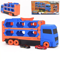 Трейлер-автовоз з машинками розкладний трек 1.65 м (MH-156)